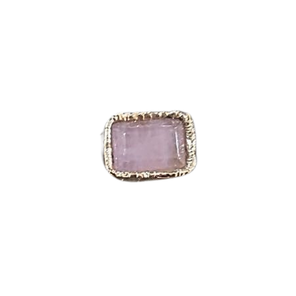 East-West Set Amethyst Cocktail Ring