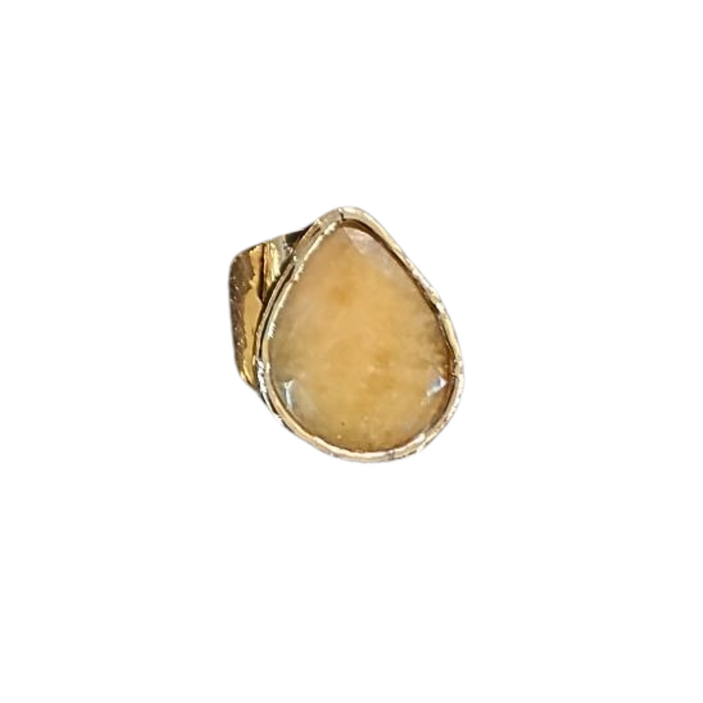 African Citrine Cocktail Ring