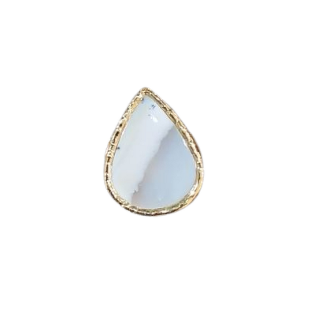 Agate Teardrop Cocktail Ring