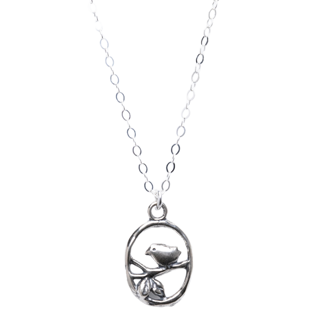 Birdsong Necklace in Silver