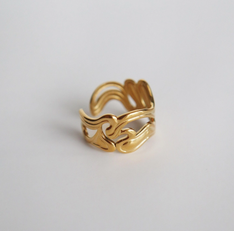 Adjustable Wave Ring