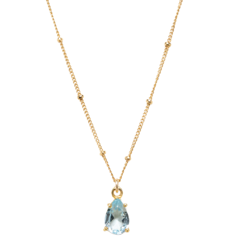 LUX Topaz Teardrop Necklace