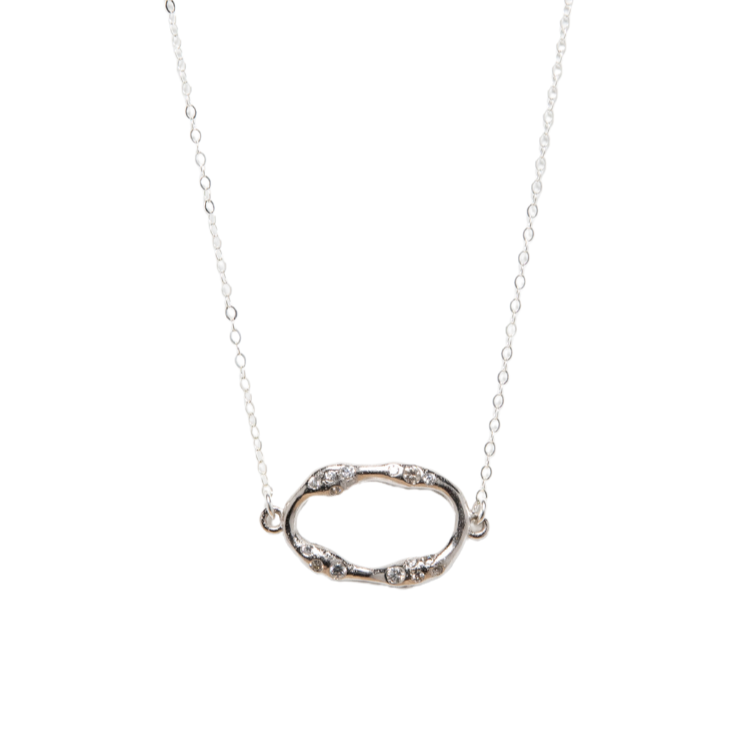Marise CZ Necklace in Silver