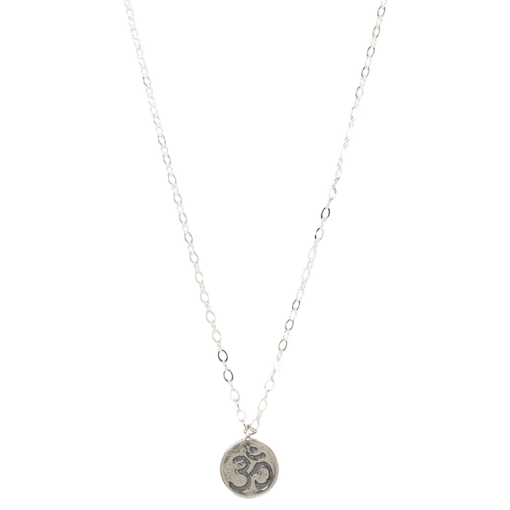 Om Necklace in Silver