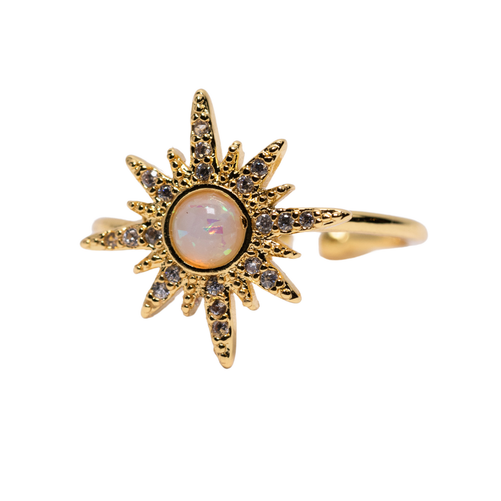 Opal Sun Ring