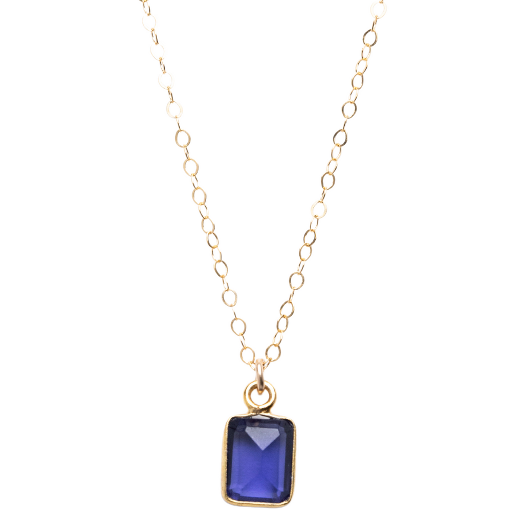 Rectangle Necklace in Iolite