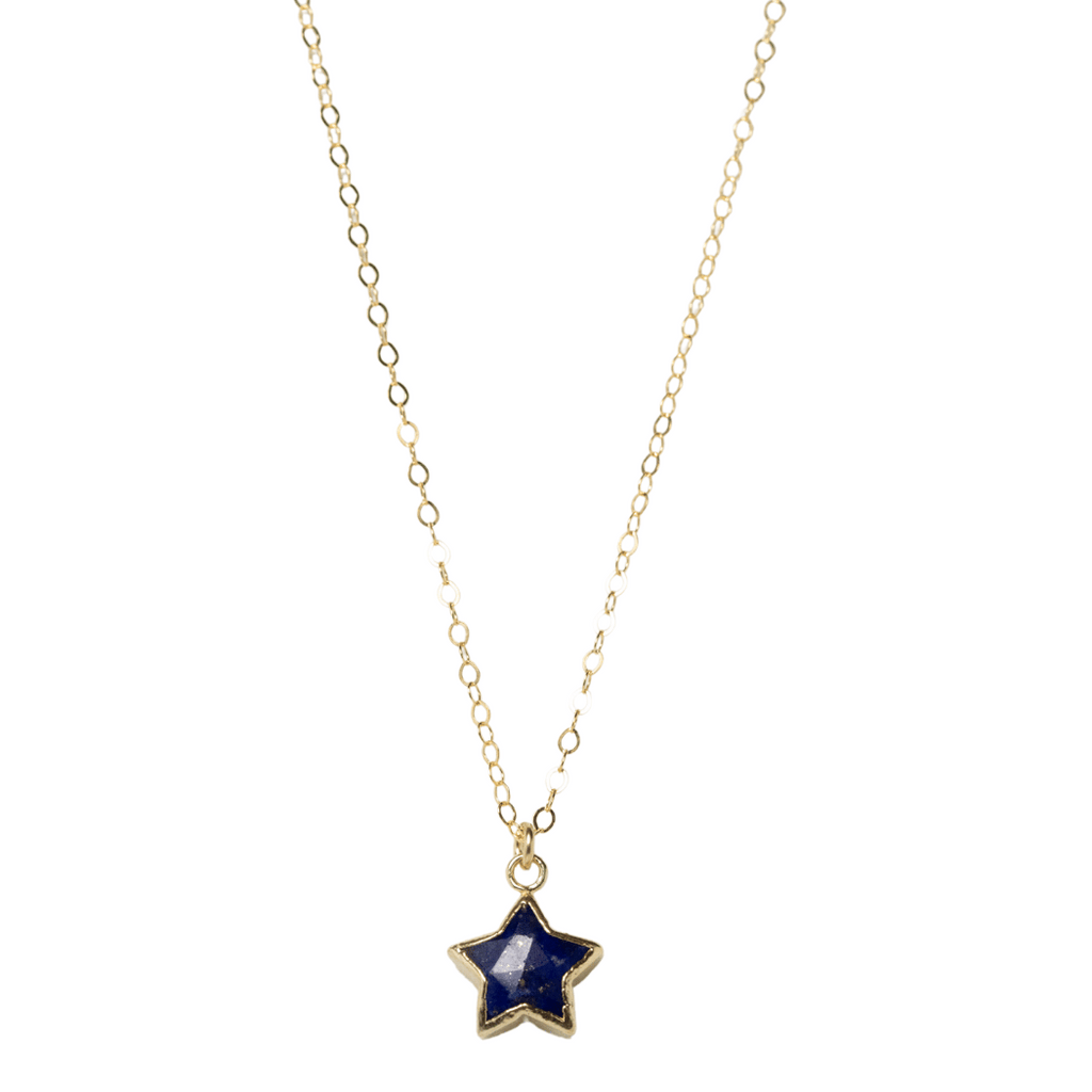 Star Necklace in Lapis